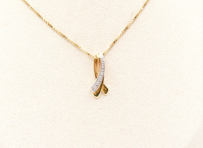 Pendentif Pendentif ruban bicolore 58 Facettes 240568