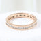 Bague Alliance en or rose sertie de diamants taille princesse 58 Facettes J020000096