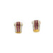 Boucles d'oreilles Boucles d'oreilles or jaune diamants rubis 58 Facettes 220219R