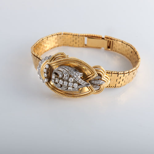 Montre Montre Rolex "dissimulée" or jaune diamants 58 Facettes