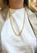 Collier Collier maille créole en or jaune 18 carats 58 Facettes