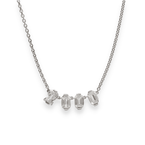 Collier Collier pendentif en platine avec diamants formant le chiffre 2000 - 1,50 ct - 41 cm 58 Facettes FB10180