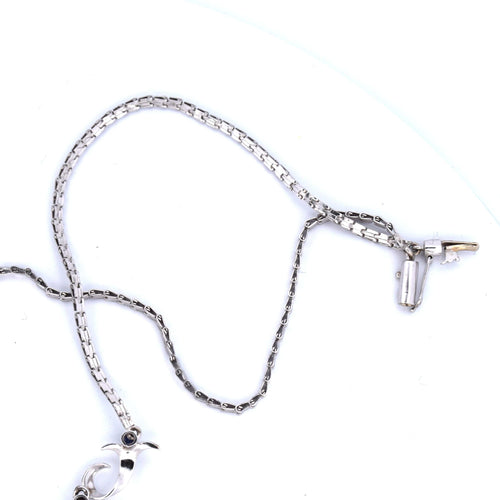 Collana vintage '60 perle zaffiri 58 Facettes