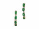 Boucles d'oreilles Boucles d'oreilles en or avec diamants et émeraude 58 Facettes 2135