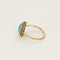Bague 54 Bague en Or jaune et turquoise 58 Facettes NAR0624
