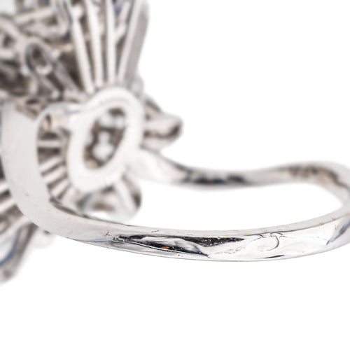 Bague 49 Bague Cocktail Or blanc Diamant, Saphir 58 Facettes 3263781CN