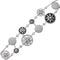 Bracelet DIOR - Bracelet Rose des Vents en or blanc, nacre, onyx et diamants 58 Facettes