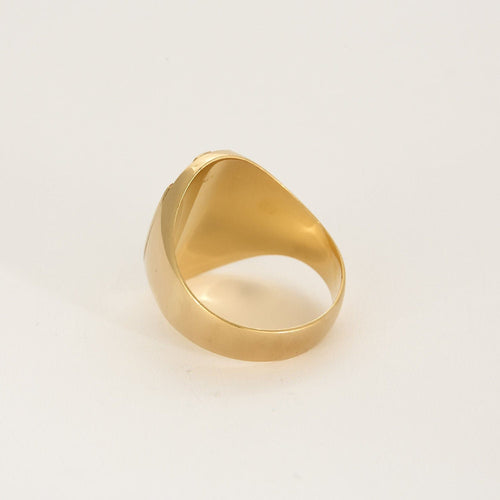 Bague 63 Chevalière en or jaune 58 Facettes ARR20042