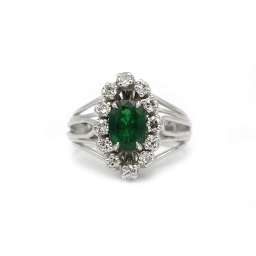 Bague 52 Bague or diamants émeraude 58 Facettes 230252R