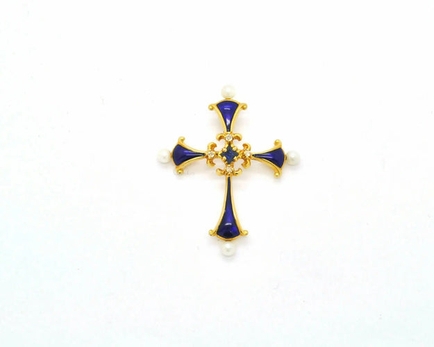 Pendentif Pendentif Croix de Minuit Fabergé 58 Facettes 9196