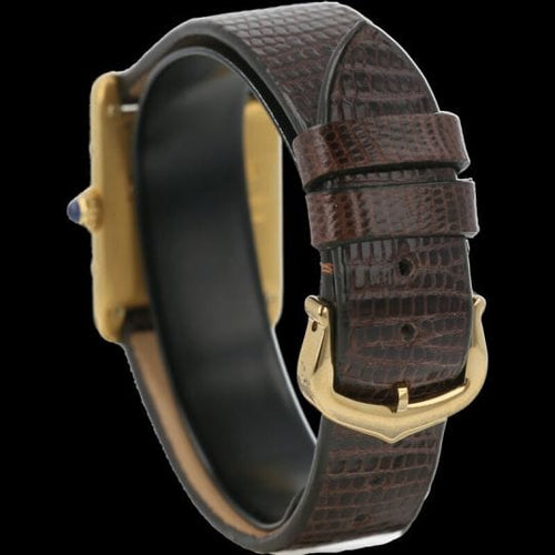 Montre Cartier Montre Tank Vermeil Must De Cartier Vermeil 58 Facettes MT43758