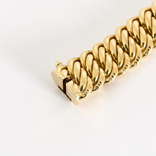 Bracelet Bracelet mailla Américaine en or jaune 58 Facettes SL7138