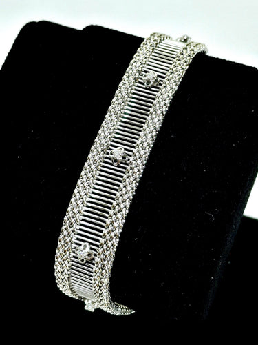 Bracelet BRACELET EN OR BLANC ET DIAMANTS 58 Facettes