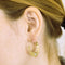 Boucles d'oreilles Boucles d'oreilles créoles savoyardes or jaune 58 Facettes