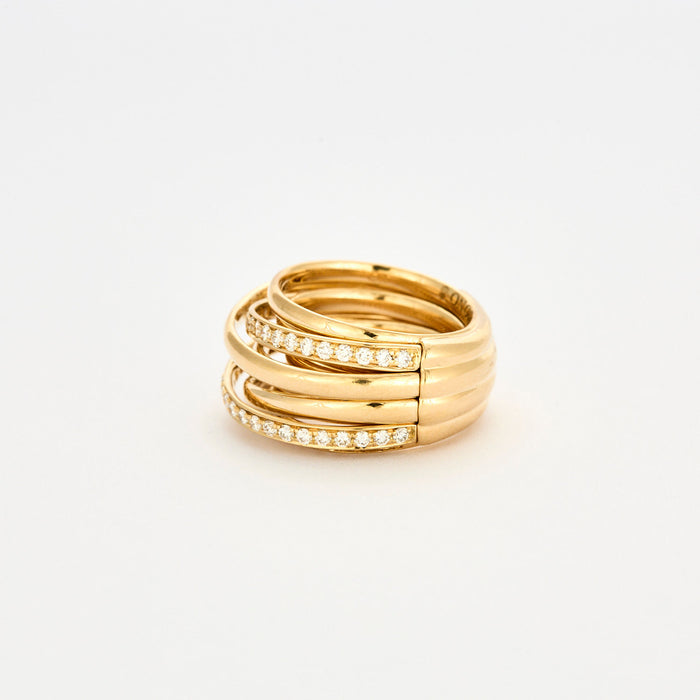 DE GRISOGONO - Ring Allegra yellow gold diamonds