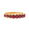 Bague 55 Bague  Demie-alliance Or jaune Rubis 58 Facettes 4354720CN