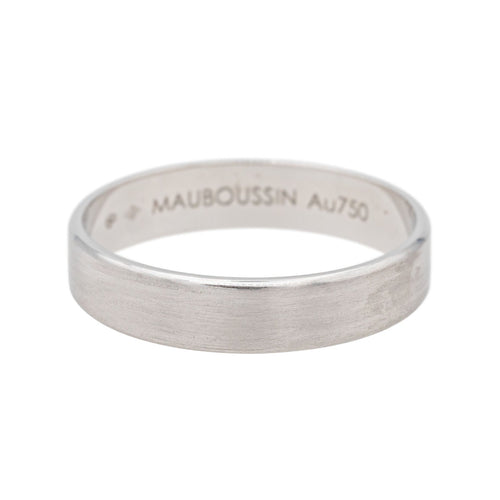 Bague 66 Mauboussin Bague Ruban du bonheur mon amour Or blanc 58 Facettes 3770984CN