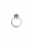 Bague 55 Bague marguerite saphir diamant or blanc 58 Facettes Bag.Marg.FA.30-S