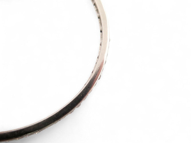 Bracelet bracelet jonc serti complet 78 diamants 3.8ct platine 850 25.3gr 58 Facettes 268460