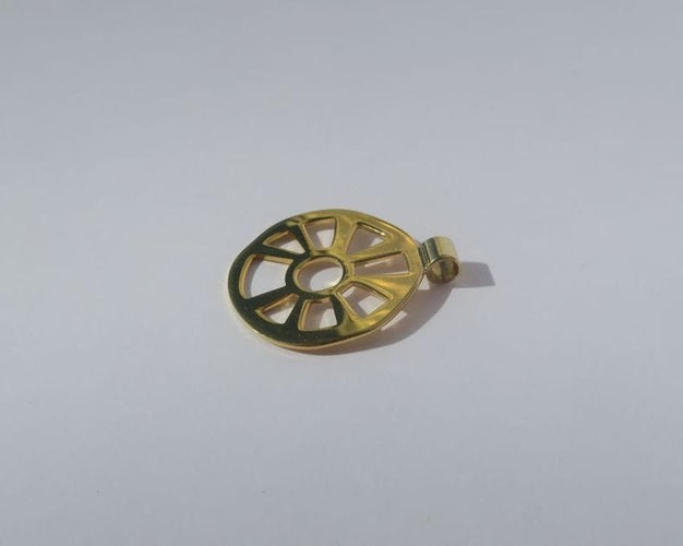 Pendentif ZOLOTAS - Pendentif Roue 2008 Porte-Bonheur 58 Facettes