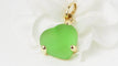Pendentif POMELLATO - Pendentif Or Cœur pâte de verre verte 58 Facettes 32436