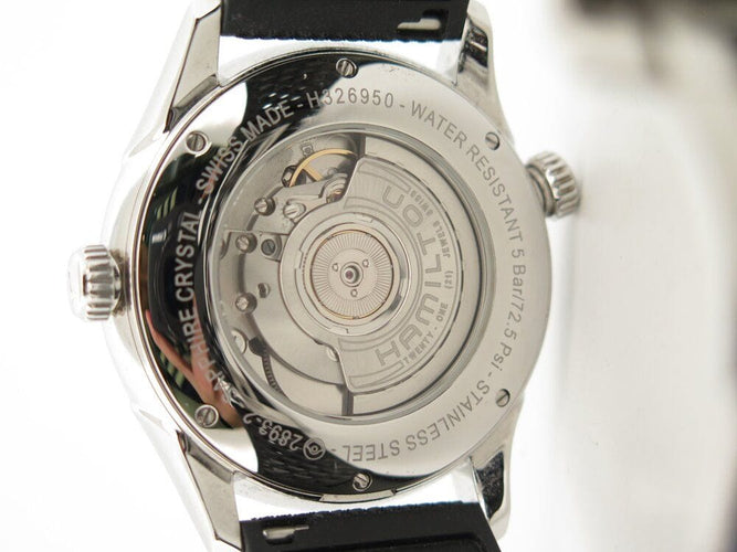 Montre montre HAMILTON jazzmaster gmt h32695731 40mm automatique boite 58 Facettes 266765