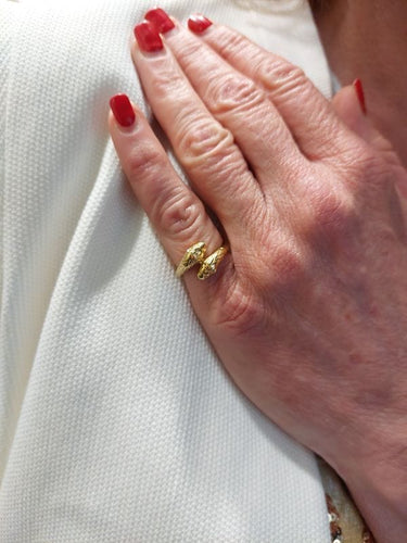 Bague 52 Bague têtes de lions 58 Facettes 084531