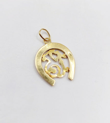 Pendentif Pendentif fer à cheval et numéro 13, chance 58 Facettes A05905