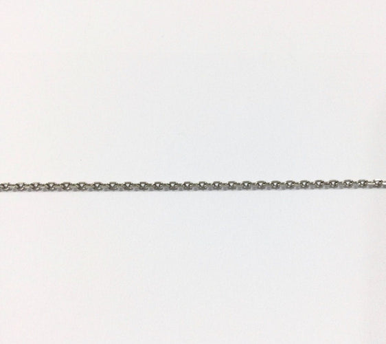 Collier Chaîne Forçat En Or Blanc 58 Facettes