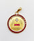 Pendentif AUGIS - RARE Pendentif médaille d'amour Or Jaune Diamants et rubis calibrés 58 Facettes A04060