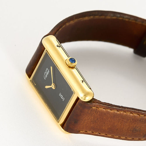 Montre Cartier - Tank Must de Cartier - Montre en plaqué or 58 Facettes BRI0023