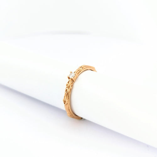 Bague 52 MAUBOUSSIN - Bague or rose et diamant 58 Facettes 30089