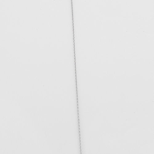 Collier Collier or blanc La Brune et la Blonde diamant 58 Facettes 330794