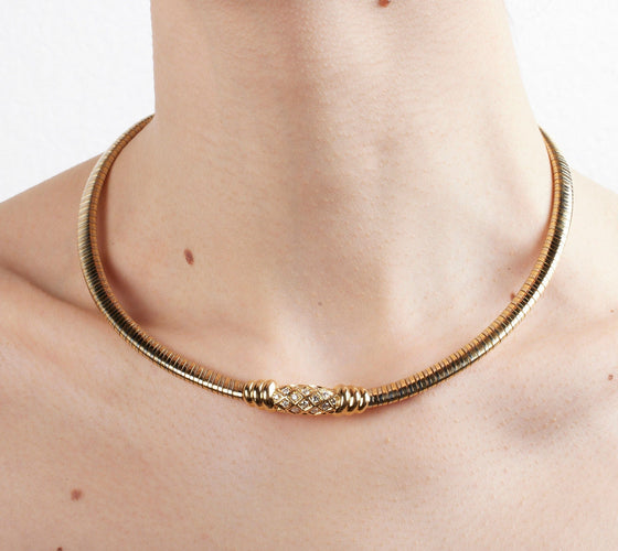 Collier CARTIER - Collier Diamants Deux Ors 58 Facettes