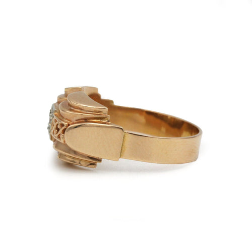 Bague 56 Bague Tank en or 750 avec diamant 58 Facettes 1326