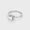 Bague 58,5 Solitaire en Platine et Diamant 58 Facettes QUI0760