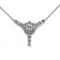 Collier Collier - Or blanc & 4,15 carats de Diamants 58 Facettes 250386R