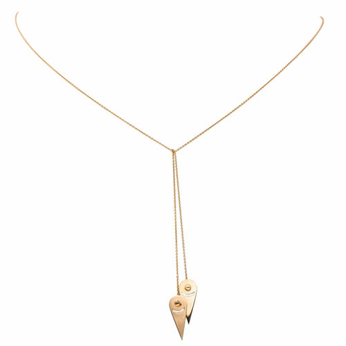 Collier Ginette NY Collier Négligé Mrs Joe Mini Lariat Or rose 58 Facettes 2678596CN