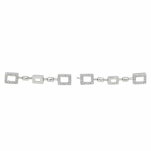 Boucles d'oreilles Boucles d'oreilles Or blanc Diamant 58 Facettes 3814807CN