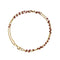 Bracelet CLOZEAU - Bracelet en or jaune et résine de couleur rouge 58 Facettes LIS2598
