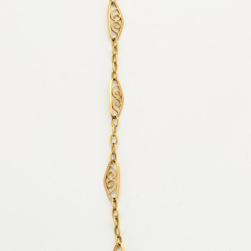 COLLIER COLLERETTE ART DECO EN OR 58 Facettes M8656