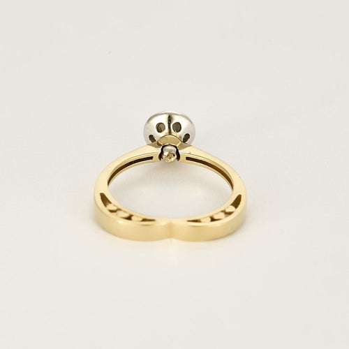 Bague 54 Bague en or jaune, or blanc et diamant 58 Facettes BEA3552