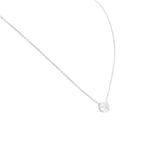 Bague Collier solitaire diamant. 58 Facettes 34370