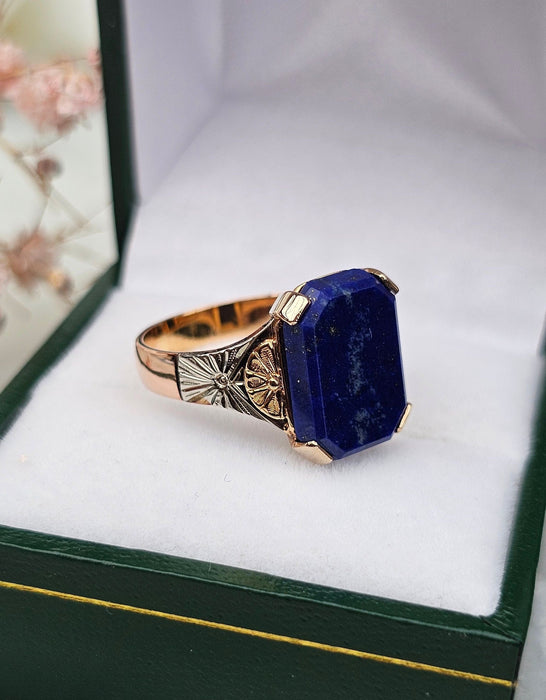 Bague 54 Bague trois ors lapis-lazuli 58 Facettes 591