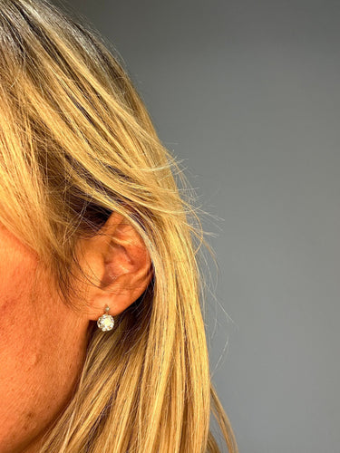 Boucles d'oreilles Dormeuses or rose et diamant - Année 1900 58 Facettes 1.0000124/1