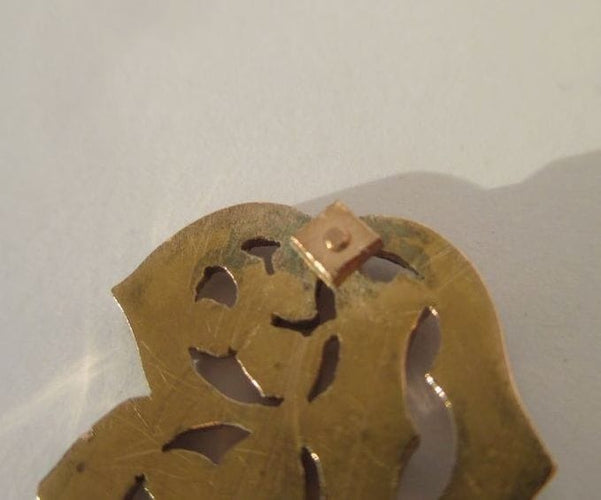 Pendentif Pendentif monogramme C B pavé de diamants en or rose 18k 58 Facettes