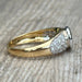 Bague 56 Bague diamants en or blanc et jaune 58 Facettes 296