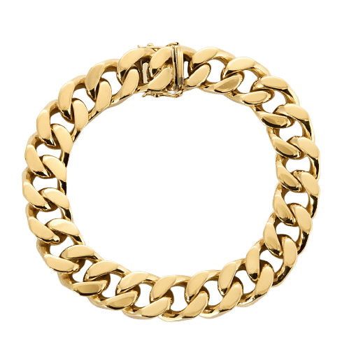 Bracelet Bracelet gourmette en or jaune 58 Facettes ALE4977