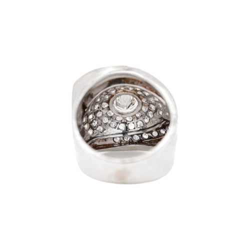 Bague 50 Bague Art Déco -Tank 1930 en platine, diamant central 0,70 ct. 58 Facettes