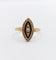 Bague 51 Bague marquise victorienne or rose 18k perles et émail noir (circa 1890) 58 Facettes A06200